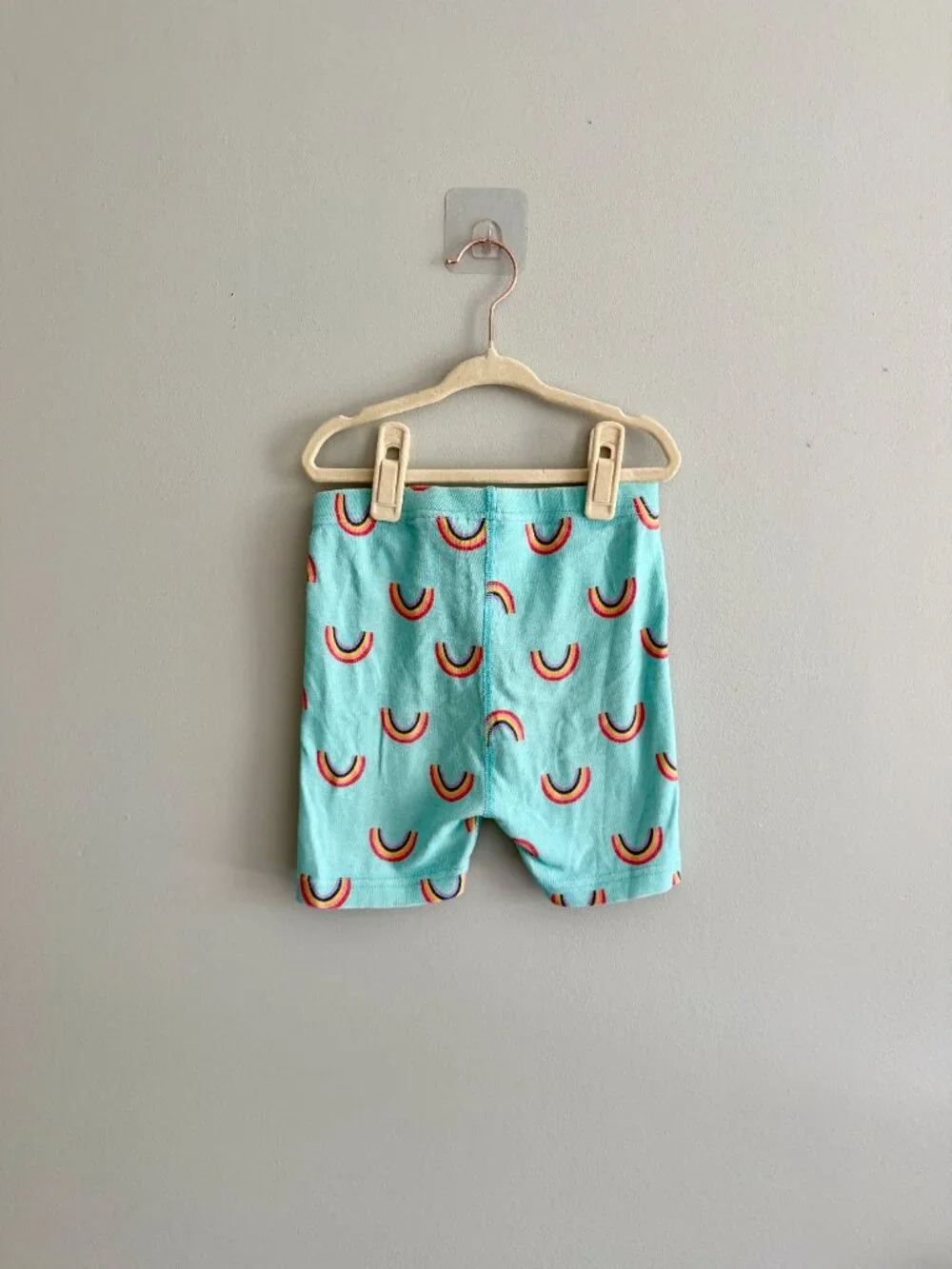 Hanna Andersson Organic Cotton Rainbow Short Sleeve Pajama Set Size 6-7